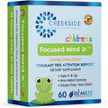 Focused Mind Jr., Apoyo Cognitivo para Niños, Formulado por Pediatras, Suplemento sin Estimulantes con Inositol y Fosfatidilserina, Sin Azúcar, Vegano, 60 Comprimidos EZ Melt