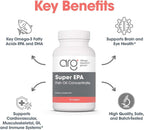 ARG Super EPA - Concentrado de Omega-3 720 mg EPA y 480 mg DHA - 60 Cápsulas Blandas