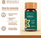 Spiruliva Spirulina Orgánica con Astaxantina - 160 Comprimidos