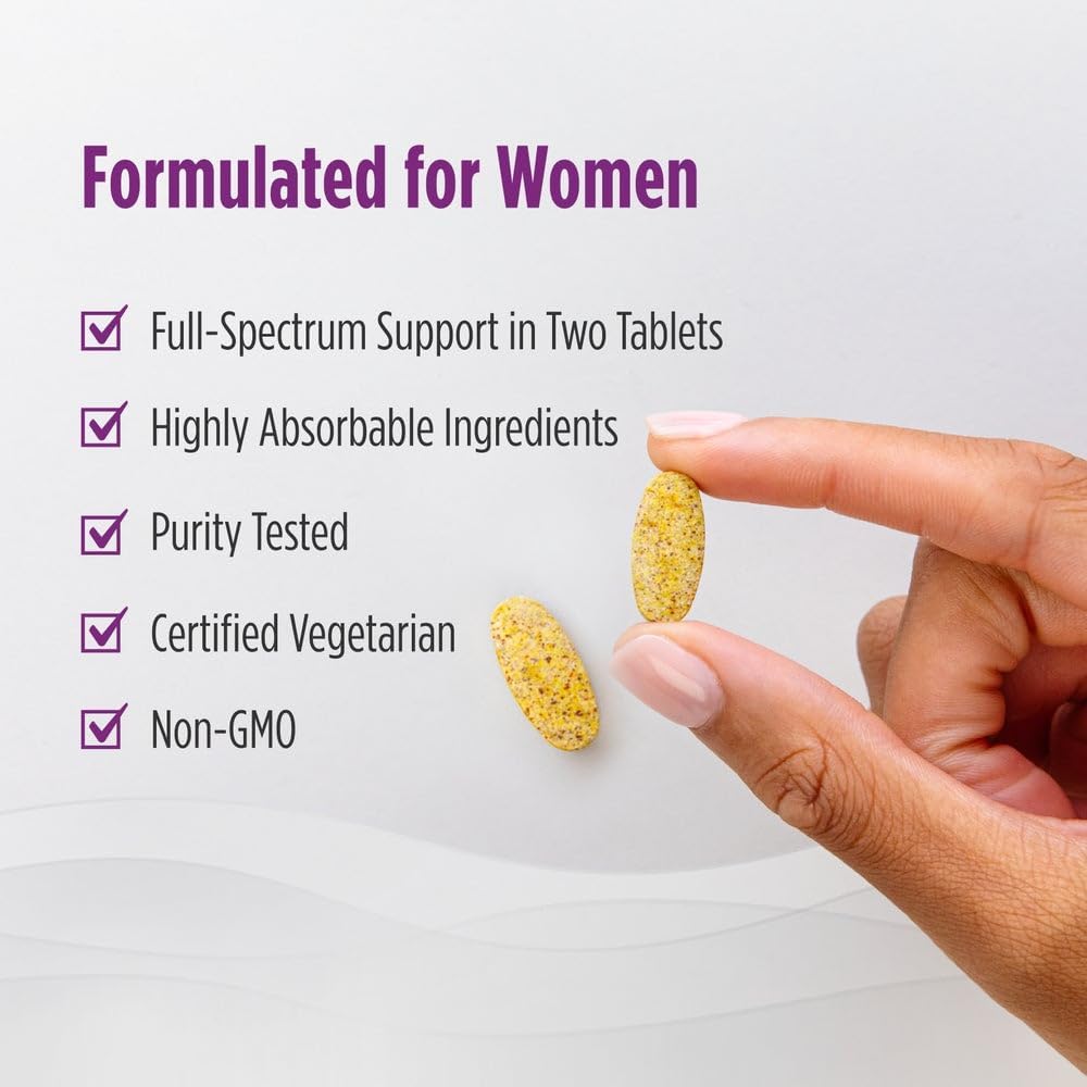 Nordic Naturals Women’s Multivitamin Extra Strength - Multivitamínico para Mujeres - Apoyo para Piel, Cabello, Energía y Huesos - 20 Nutrientes Esenciales - 60 Comprimidos - 30 Dosis