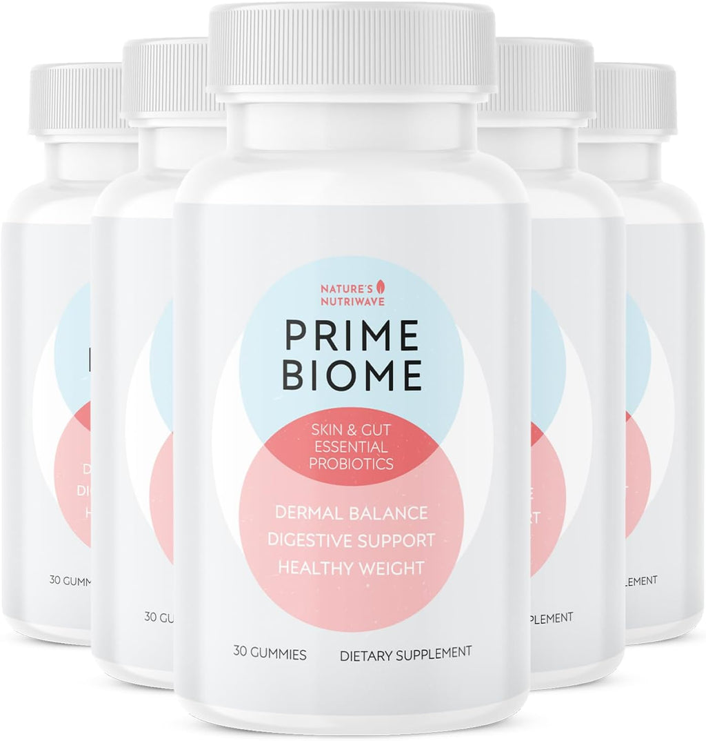 PrimeBiome Gummies – Inulina, Melena de León y Jengibre – 30 Gomitas