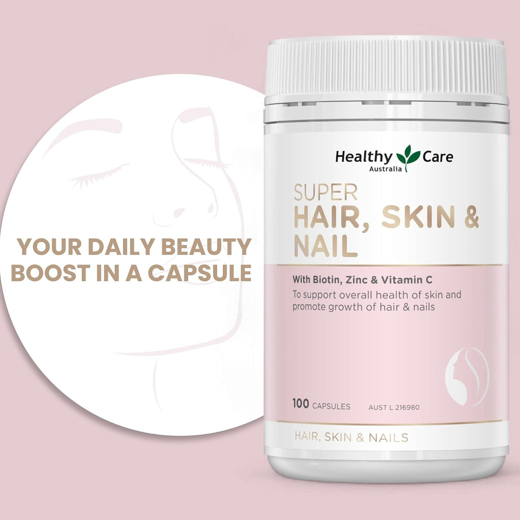 Healthy Care Super Hair Skin & Nails - 100 Cápsulas