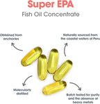 ARG Super EPA - Concentrado de Omega-3 720 mg EPA y 480 mg DHA - 60 Cápsulas Blandas