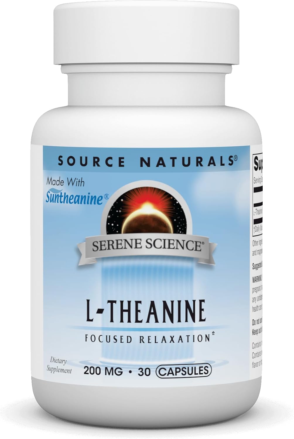 Source Naturals Serene Science L-Teanina con Suntheanine, 200 mg - 30 Cápsulas