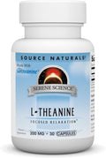 Source Naturals Serene Science L-Teanina con Suntheanine, 200 mg - 30 Cápsulas