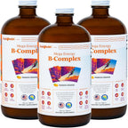 LIQUIDHEALTH Mega Energy Methylated B-Complex, Suplemento Líquido de Vitaminas B para Adultos - 946 ml