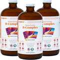 LIQUIDHEALTH Mega Energy Complejo B Metilado - Suplemento Líquido de Vitaminas B para Adultos, 3 unidades