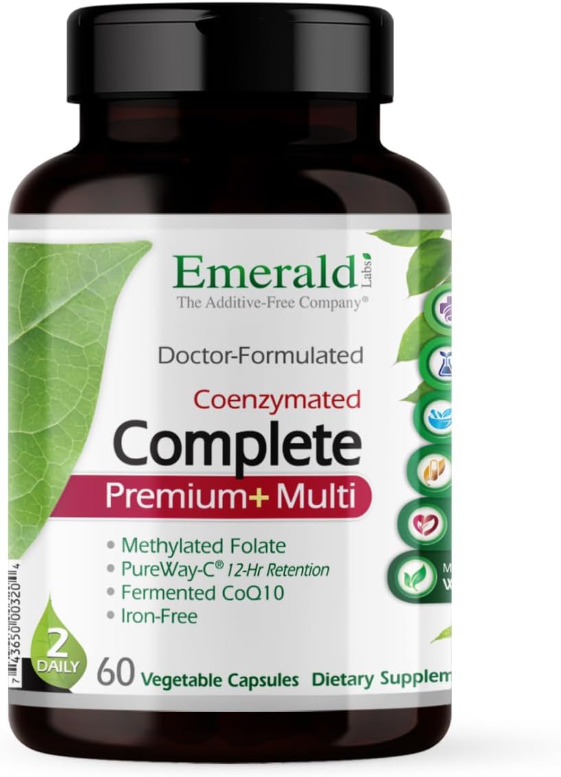 EMERALD LABS Complete Premium Multi - Complete Multivitamin with Digestive and Immune Support - 60 Vegetable Capsules