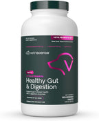 VetriScience Extra Strength Healthy Gut & Digestion - Complemento para perros con probióticos y enzimas digestivas, 120 comprimidos masticables sabor pollo