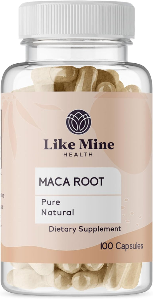 Like Mine Maca Root (100 Cápsulas) Pura, Sin Rellenos, Un Solo Ingrediente