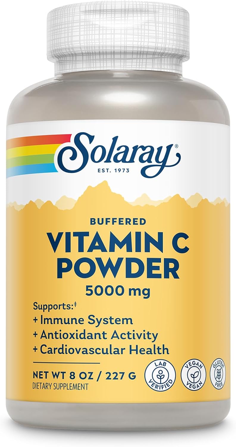 Solaray Vitamina C Ácido Ascórbico en Polvo 5000 mg - 227 g