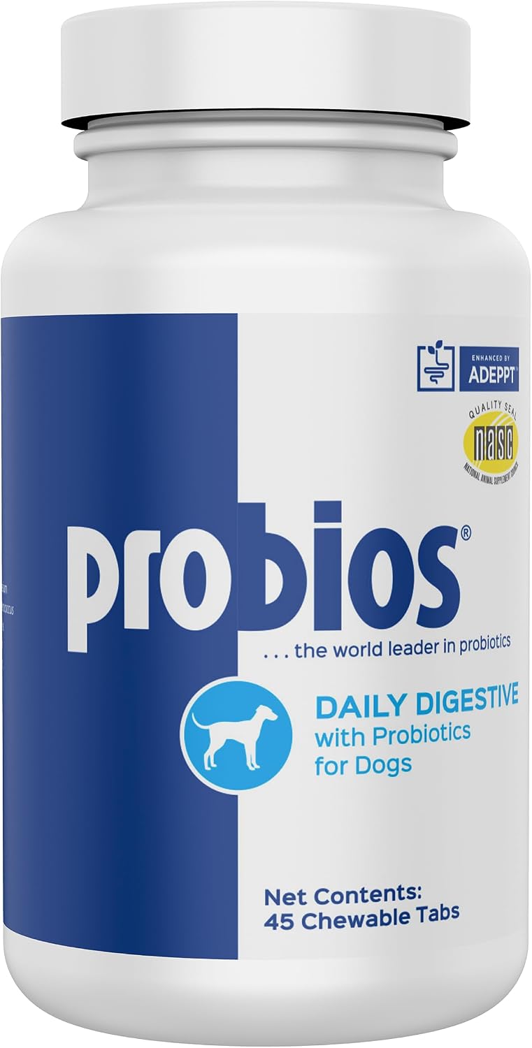 Probios Probióticos Masticables para Perros - 45 Comprimidos Sabor Hígado de Pollo