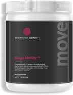 Mega Motility – Suplemento Digestivo para Promover la Motilidad Intestinal – Probiótico y Prebiótico – Ayuda a Reducir Estreñimiento, Gases e Hinchazón – 30 Dosis en Polvo