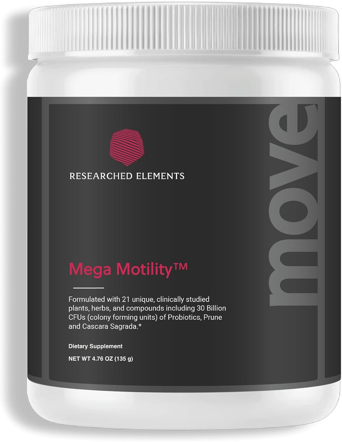Mega Motility – Suplemento Digestivo para Promover la Motilidad Intestinal – Probiótico y Prebiótico – Ayuda a Reducir Estreñimiento, Gases e Hinchazón – 30 Dosis en Polvo