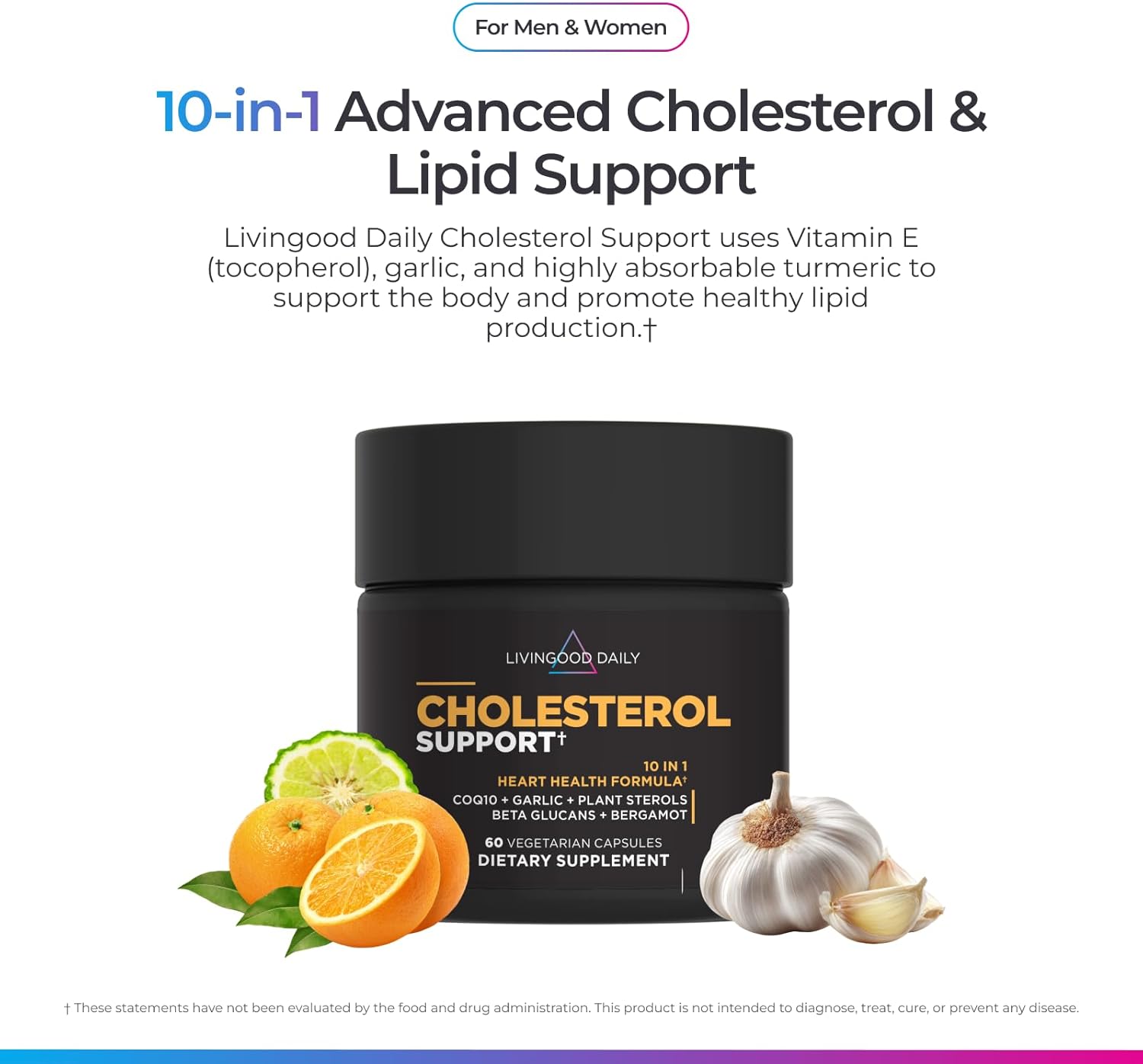 Livingood Daily Cholesterol Support Suplemento para el Colesterol