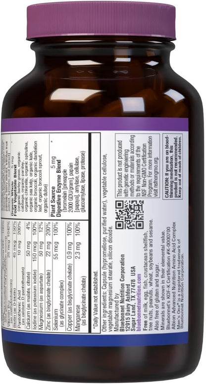 Bluebonnet Mens' ONE 40+ Multivitamínico – Vitamina E natural (de girasol): Contribuye a la protección de las – Image 3