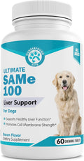 Pawsitive Same 100 - Apoyo Hepático para Perros con SAMe, 60 Comprimidos Masticables Sabor Bacon