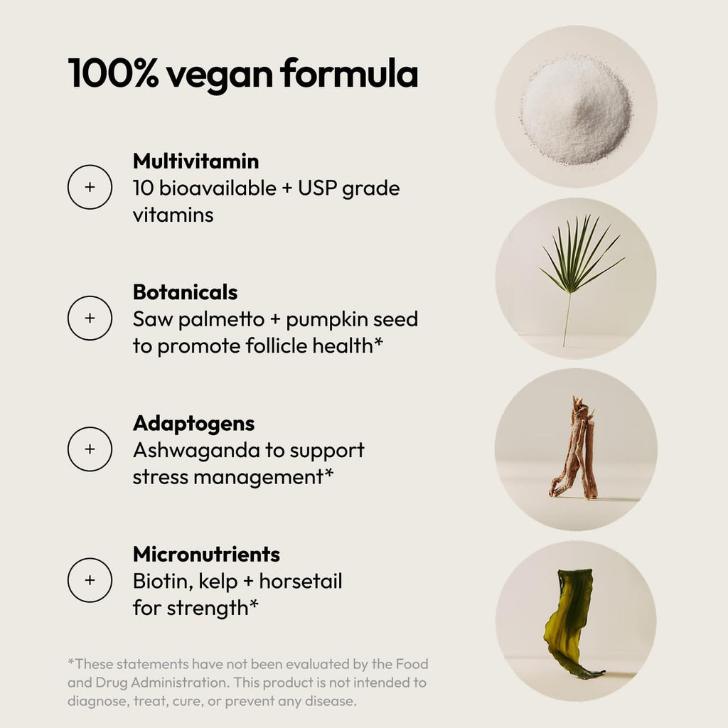 Moon Juice SuperHair - Vitaminas para el cabello con Biotina, 120 cápsulas