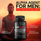 Agent Alpha para Hombres - Complejo Multivitamínico y Mineral (2 Paquetes, 120 Cápsulas)