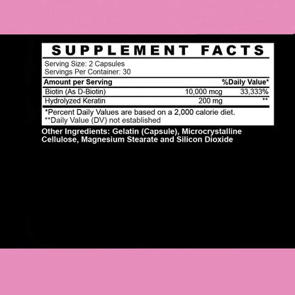 Angry Supplements Hair Envy - Biotina 10.000 – Membranas mucosas: La biotina contribuye al mantenimiento de las – Image 5