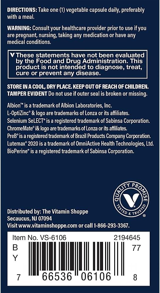 Vthrive Bioactive Multivitamínico para Hombres 50+ - Dosis Diaria (60 Cápsulas Vegetales)
