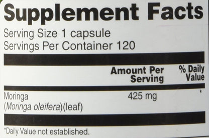 Vitacost Moringa Oleifera - 425 mg - 120 Cápsulas – Image 5