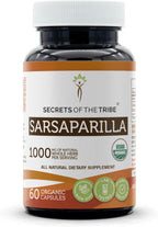 Secrets of the Tribe Sarsaparilla USDA Orgánica - 120 Cápsulas Vegetarianas