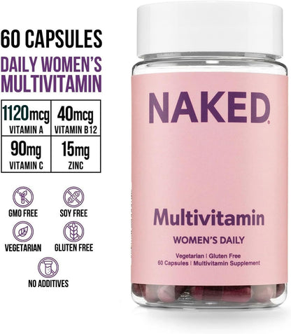 NAKED Nutrition Women's Multi - – Energía y vitalidad: Las vitaminas del grupo B (presentes en los extractos – Image 2