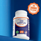 Vitamatic Complejo de DIM 300mg - 120 Cápsulas Veganas - con Brócoli, Kale y Pimienta Negra - No-GMO y Sin Gluten