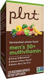 plnt Multivitamínico Fermentado de Alimentos Integrales para Hombres 50+ (120 Cápsulas Veganas)