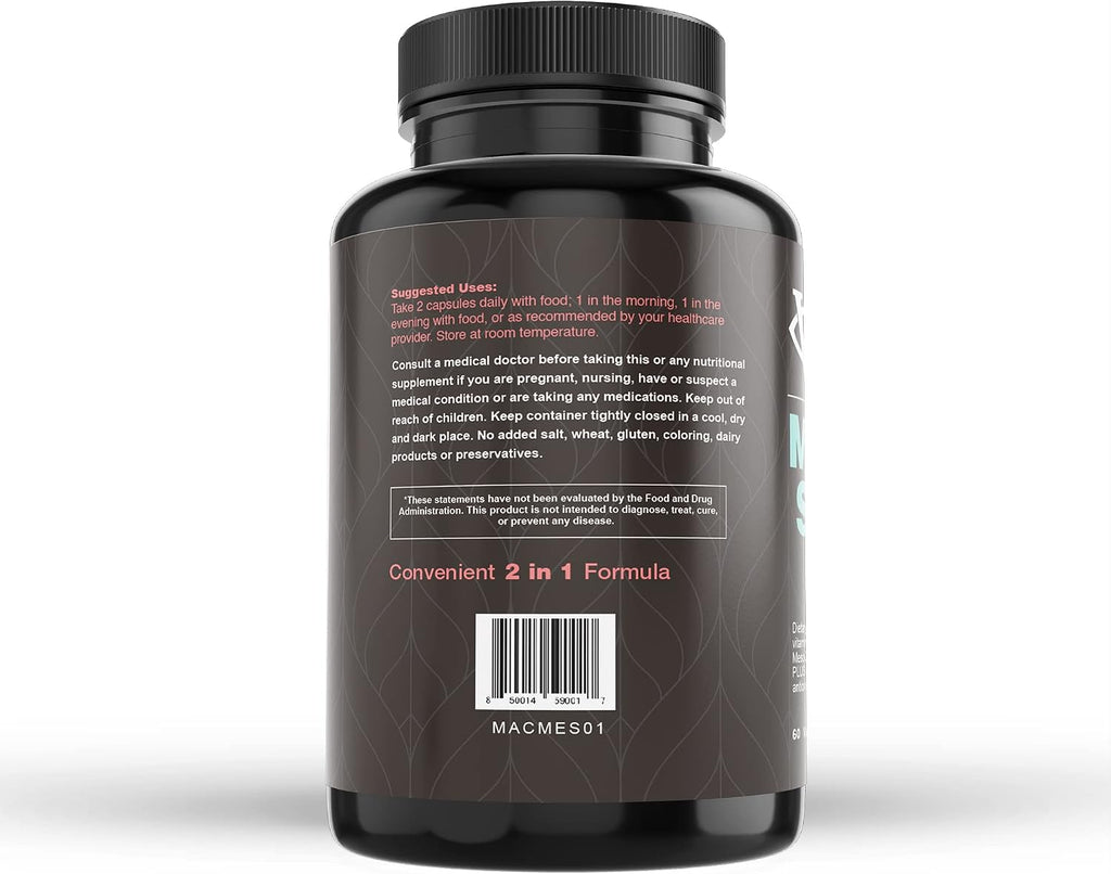 Visual Advantage® Macular Support + Meso-Z – Protección Ojos Luz Azul con Triple Antioxidante (60 Comprimidos)