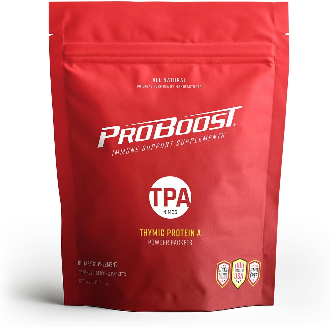 ProBoost Proteína Tímica A – Polvo Sublingual para Apoyo Inmunológico, 30 Sobres