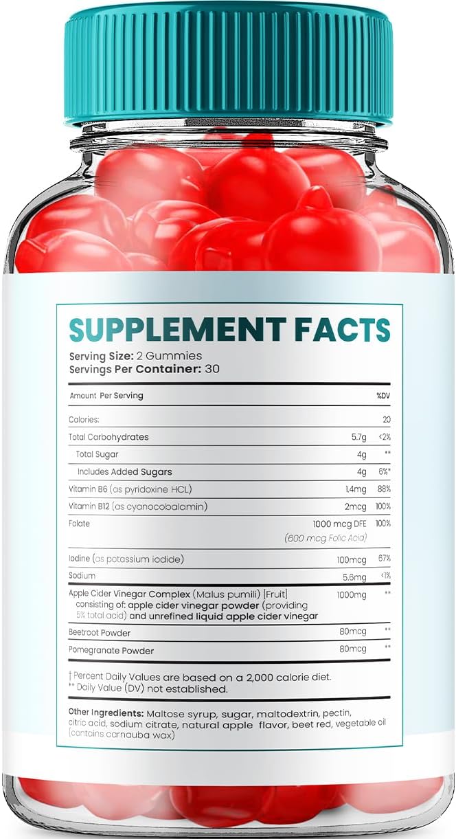Keto Genesis ACV Gummies 1000mg – 120 Gominolas (2 Envases)