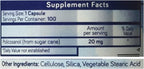 Policosanol 20mg - Suplemento Cardiovascular - Purethentic Naturals (100 Cápsulas)