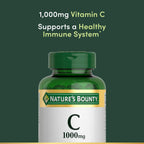 Nature's Bounty Vitamin C 1000 mg, Immune Support, Antioxidant, 100 Tablets