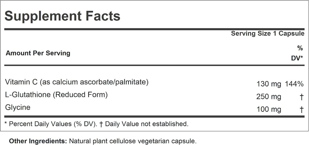 ANDREW LESSMAN Glutatión 250 mg - 240 Cápsulas - Potente Antioxidante