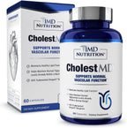 1MD Nutrition CholestMD con extracto de hoja de olivo, Bergavit, Niacina y Ajo | 60 cápsulas