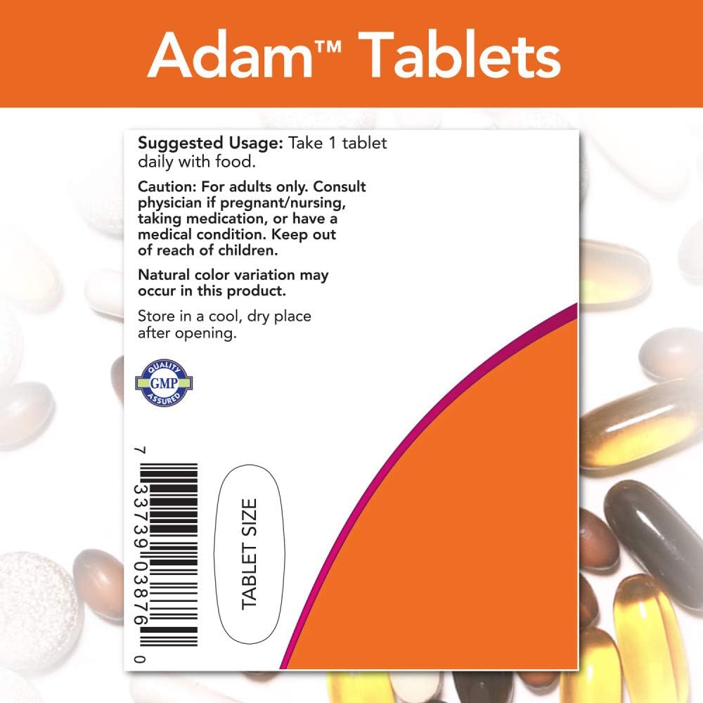 Now Foods Adam Multivitamínico para Hombres - 120 Comprimidos