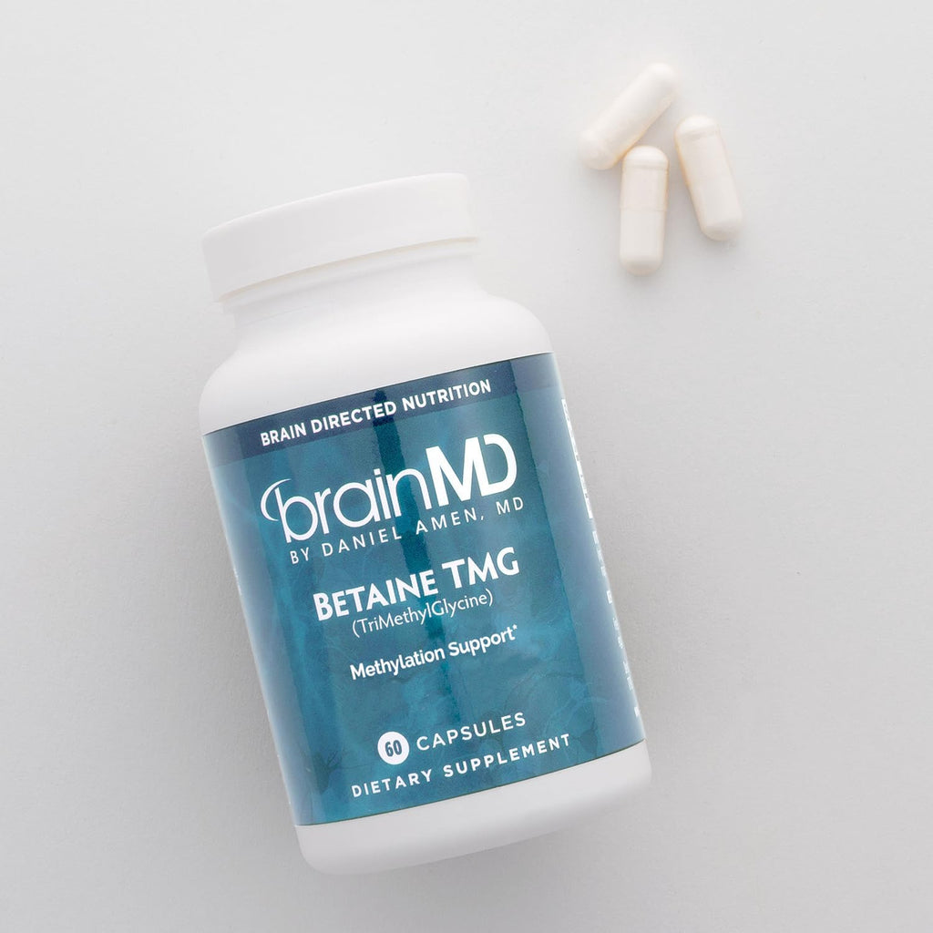 BRAINMD Betaina TMG - 60 Cápsulas - Apoyo para el Estado de Ánimo