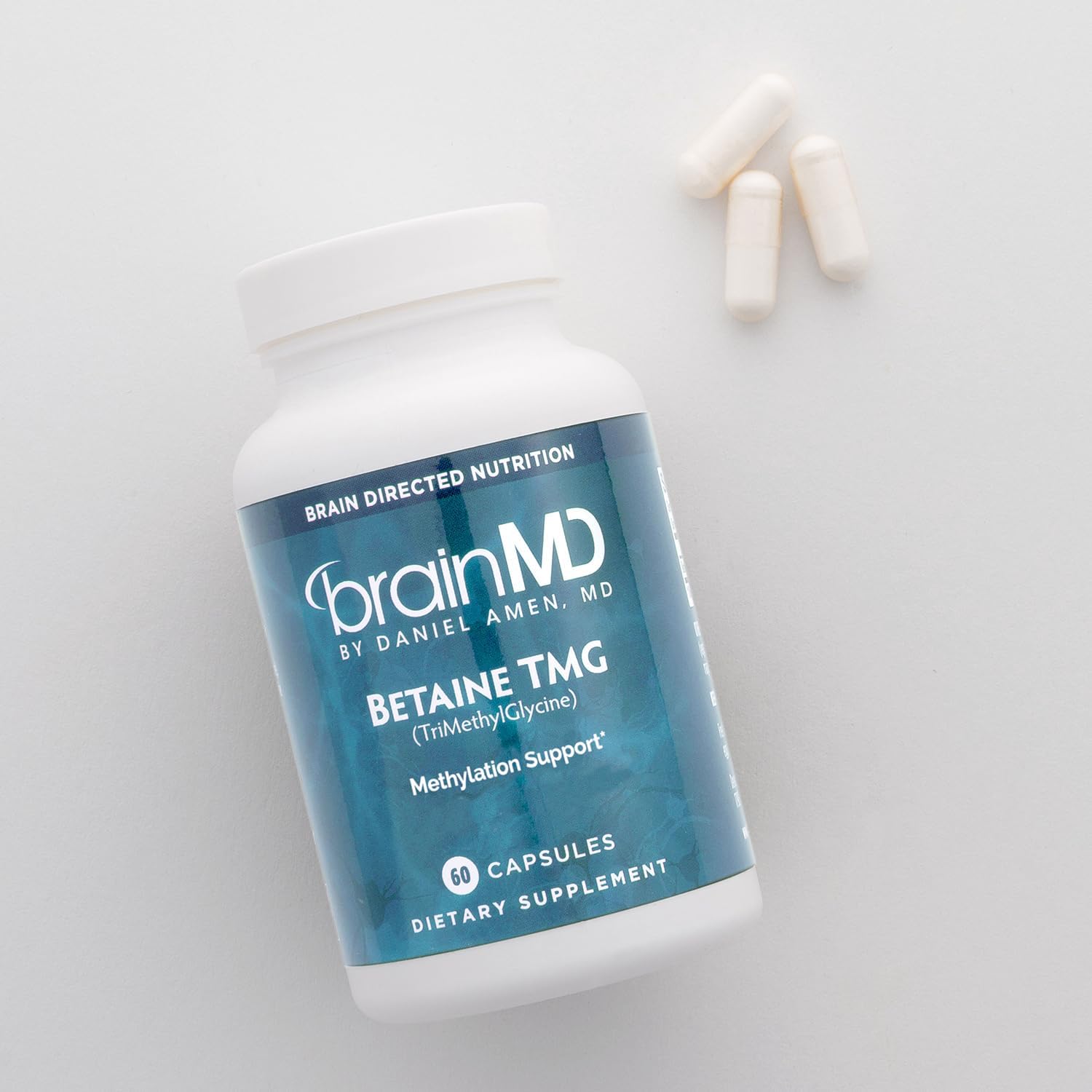 BRAINMD Betaina TMG - 60 Cápsulas - Apoyo para el Estado de Ánimo