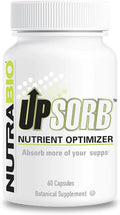 NutraBio UpSorb - Potenciador de Biodisponibilidad con BioPerine y AstraGin - 60 Cápsulas Vegetales