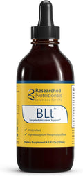 Researched Nutritionals BLT - Apoyo Microbiano Avanzado - Tintura de Nuez Negra, Boneset, Zarzaparrilla y Lomatium - Complejo de Fosfolípidos para Máxima Absorción (118 ml)