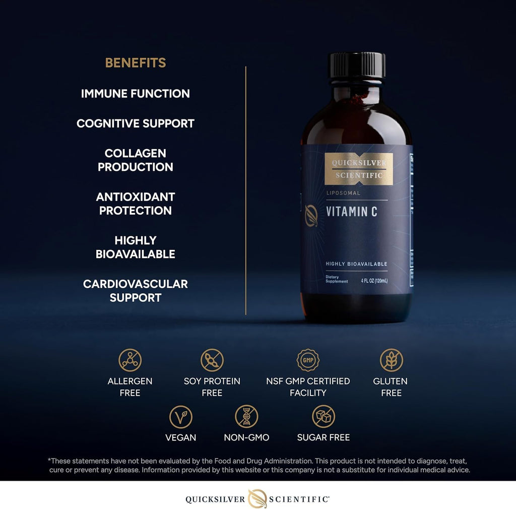 Quicksilver Scientific Vitamina C Liposomal 1000 mg - Líquido Buffer - 120 ml