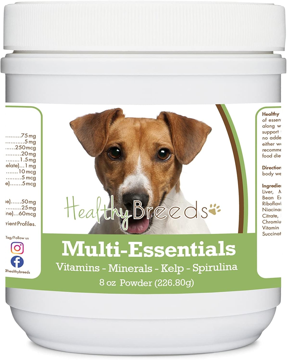 Healthy Breeds Multi-Essentials en Polvo para Perros – Suplemento de Vitaminas, Minerales y Antioxidantes – 227 g