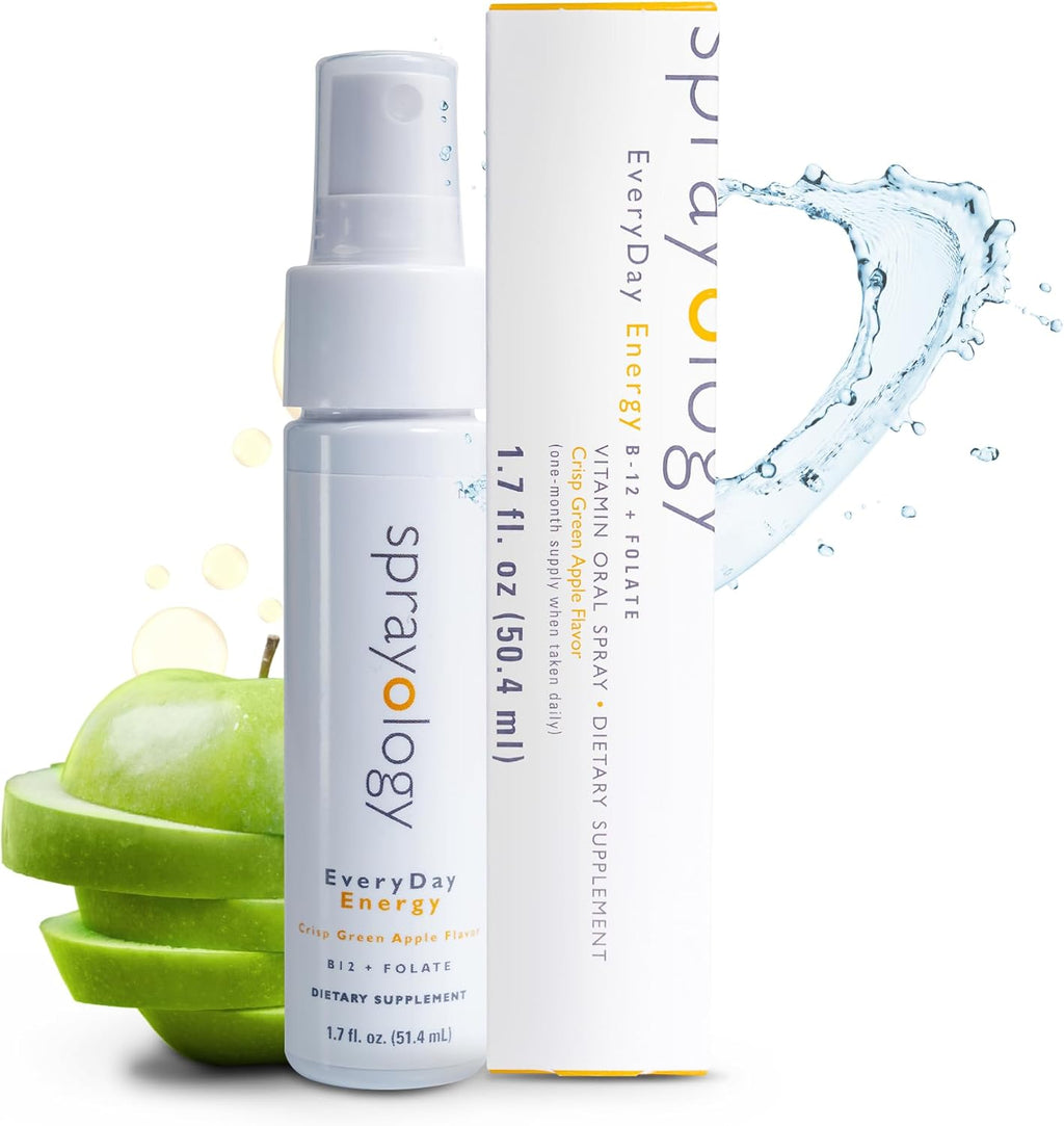 Sprayology EveryDay Energy – Spray Oral de Vitamina B12 y Folato – 50 ml (1.7 fl oz)