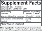 GABA 150 mg con Niacinamida e Inositol - Hipoalergénico, 250 cápsulas