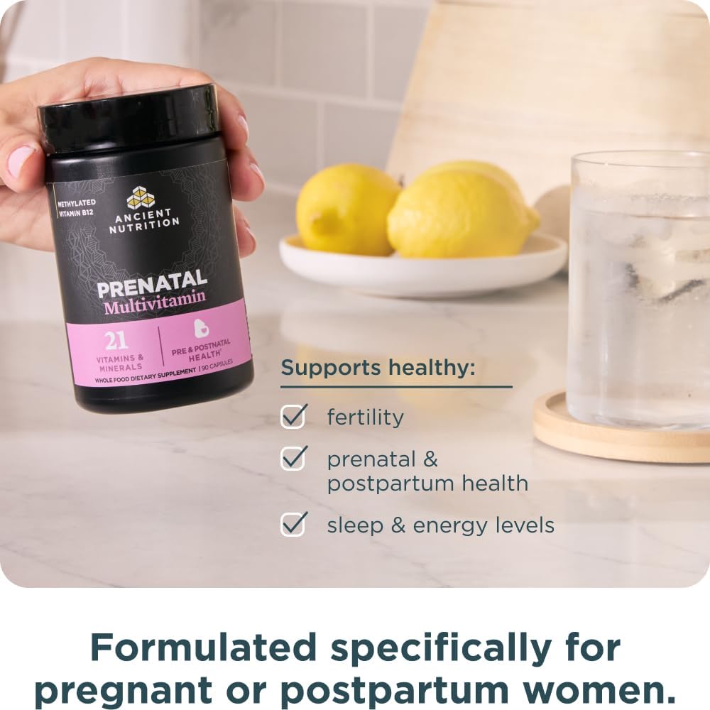 Ancient Nutrition Prenatal Multivitamin, 90 Cápsulas