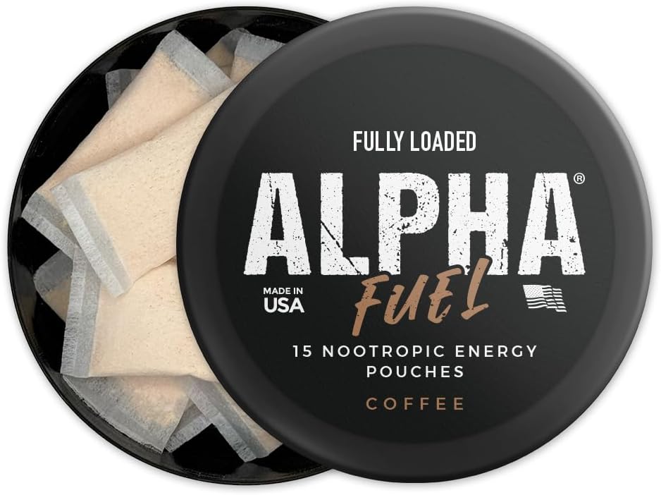 Fully Loaded Alpha Fuel Nootropic Pouches (Coffee Fuel) - Nootropic Energy Pouches with Caffeine, Alpha GPC, Tyrosine, – Image 4
