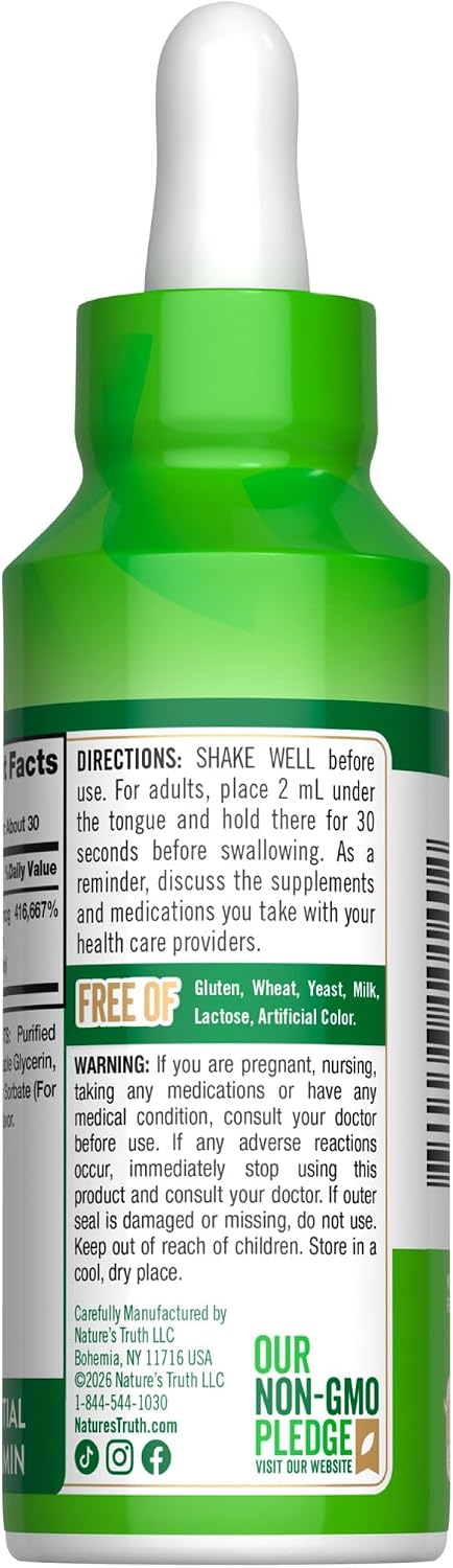 Nature's Truth B12 Sublingual Drops 10.000 mcg - 60 ml