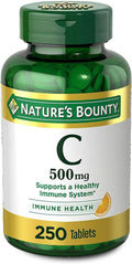 Nature's Bounty Vitamina C Pura 500 mg, 250 Comprimidos (Pack de 6)
